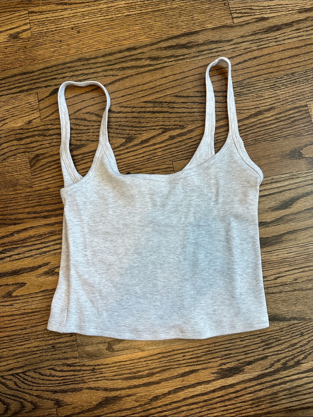 Garage Light Gray Ribbed Camisole